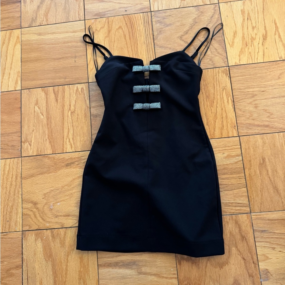 Black Dress with Embellishments